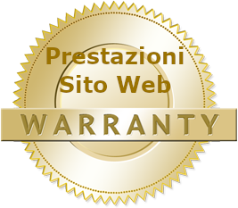 garanzia prestazioni sito web